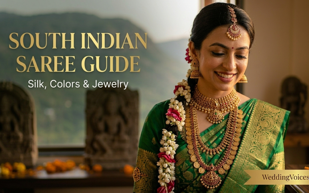 South Indian Bridal Saree Guide: Silk, Colors & Jewelry